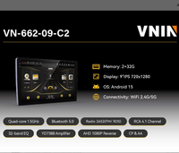 Lecteur multimédia de voiture 9 pouces avec écran IPS, Bluetooth 5.0, radio FM, prise en charge de la caméra de recul AHD et GPS – Vente en gros directe usine