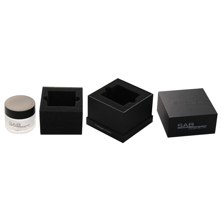 custom paper hard cardboard holographic matte black wax scented candles gift boxes packaging