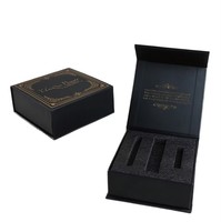 Boîte cadeau carrée pliable magnétique personnalisée avec poignée, emballage rigide en carton de luxe, matériaux recyclés