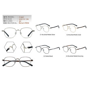 高品質でおしゃれなパソコン用メガネ、ブルーライトカット、無地柄、レトロ、ユニセックス、処方箋対応、光学フレームメガネ - Product Image 4