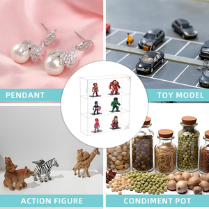 Vitrine acrylique transparente sur mesure pour figurines funko pop lucite armoire de <span class=keywords><strong>rangement</strong></span> à 3 niveaux pour mini jouets vitrine de figurines d'<span class=keywords><strong>action</strong></span> - Product Image 6