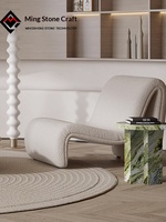 Table d'appoint ronde en marbre naturel de luxe italienne vert irlandais pour salon, mobilier haut de gamme design