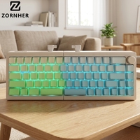 Teclado Mecánico Zornher ST68 Dividido con Interruptores RGB Serene de Triple Modo y Hot-Swap para E-sports y Portátiles