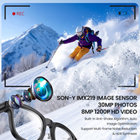 Lunettes Intelligentes avec Traduction IA, Verres Photochromiques, Vidéo 1080P, Étanchéité IPX-6, Musique, Appels, Caméra WiFi, Étui de Recharge
