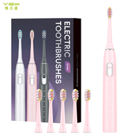 Brosse à dents électrique professionnelle, puissante, rechargeable, blanchissante, nettoyeur buccal, élimination de la plaque dentaire, brosse à dents sonique, étanche IPX7