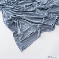 Vente en gros de foulards en jersey de bambou, hijab en modal doux, modèle créatif, extensible, uni, printemps, châle musulman long, coupe-vent, respirant, tout