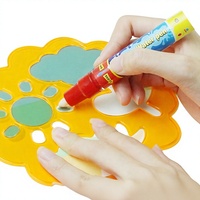 Aksesori Lukisan Kanvas Air untuk Anak Usia 3-6 Tahun Kuas Cat Air Stensil Stempel EVA Alat Pelengkap-Air