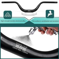 BUCKLOS 31.8mm guidon de vélo Rise Swallow VTT guidon 31.8*780MM Riser 30/50/90/120mm barre aluminium pièces de cyclisme
