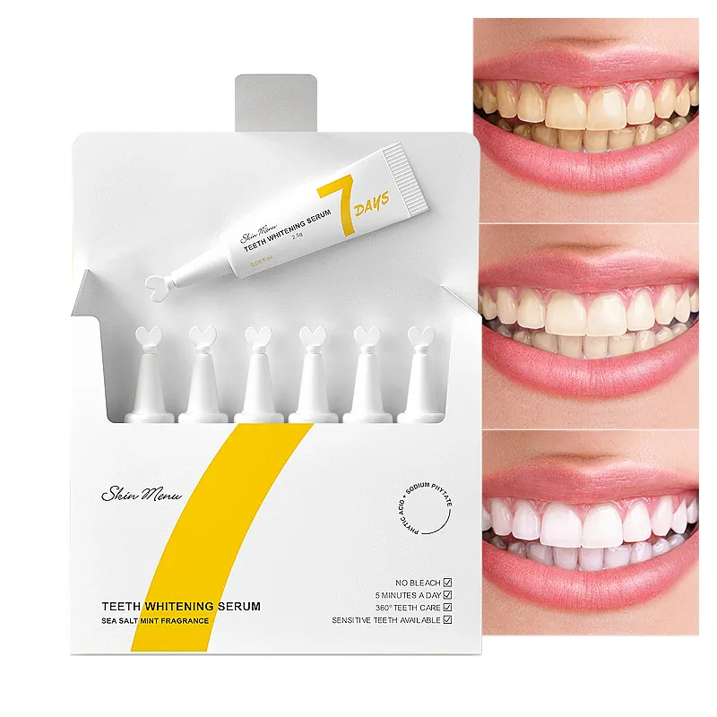 ไวท์เทนนิ่งรักษาฟันที่บ้านที่มีประสิทธิภาพไม่มี Hp เปอร์ออกไซด์คาร์บาไมด์สีขาวฟันไวท์เทนนิ่งเจล