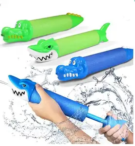 Animal shape kids summer outdoor play water guns shooter EPE foam Swimming Pool Shark Crocodile Squirter Toys For Children