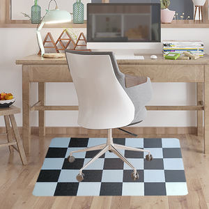 <span class=keywords><strong>Tapis</strong></span> de chaise de bureau auto-adhésif <span class=keywords><strong>Tapis</strong></span> antidérapant en bois dur pour chaise haute de jeu d'ordinateur de bureau Coussin PVC - Product Image 1