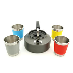 Juego de Utensilios de Cocina para Acampar, Juego de Cocina de Aluminio para Exteriores, Hervidor de Agua, Sartén, Olla, Equipo de Vajilla para Viajes, Senderismo, Picnic, Barbacoa - Product Image 6