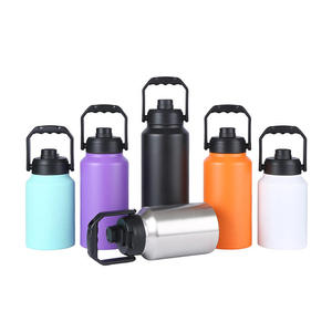 Botella de Agua Deportiva Flask de 128 oz (Un Galón) con Pajita y Boquilla, Aislada al Vacío, de Acero Inoxidable de Doble Pared, Mantiene la Temperatura de 6 a 12 Horas - Product Image 1
