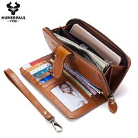 Dompet Wanita Kulit Asli HUMERPAL, Dompet Koin Wanita Branded Mewah, Dompet Panjang Wanita, Dompet Clutch Mewah