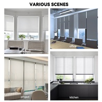 Persianas de ventanas motorizadas inteligentes con Wifi, persianas enrollables de control remoto con batería para ventana opaca