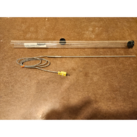 Sonda Termopar PLC TJ36-CAIN-18U-12-SB-SMPW-M de Acero Inoxidable Trenzado Tipo K, Suministro a Granel