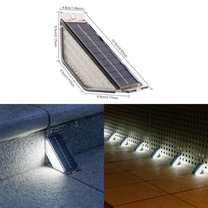 Lámpara LED Solar Acrílica para Escaleras, IP65, Luz Nocturna para Jardín, Camino, Patio, Escalones, Valla - Product Image 1