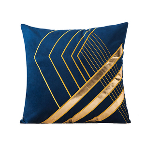 Kunden spezifische Größe Geometric Bronzing 18 X18 Zoll Home Decorative Velvet Throw Kissen bezüge Günstige Golden Kissen bezug/ - Product Image 6