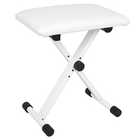Portable Drum Kit Piano Bench Collapsible Electronic Organ Stool Music Stool X-style White Folding Piano Keyboard Stool