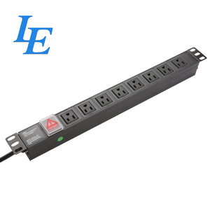Unidad de Distribución de Energía (PDU) Tipo USA, Protector de Sobretensión para Rack de Servidor de 19 Pulgadas, Fabricada en Aleación de Aluminio Resistente - Hecho en EE. UU. - Product Image 6