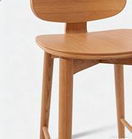 Tabourets de bar contemporains de style britannique de luxe, en chêne massif, pour la maison