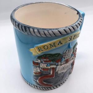 Tasse à café en céramique peinte à la main, accessoire de voyage, pour les cérémonies, le parthenion, herbes grises, 3D, 6 pièces - Product Image 2