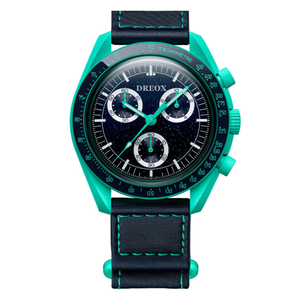 DREOX Orologi di Coppia alla Moda, Edizione Speciale Missione Spaziale, Cronografo al Quarzo per <span class=keywords><strong>Uomo</strong></span> e <span class=keywords><strong>Donna</strong></span> - Product Image 5