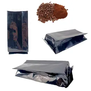 Leerer lebensmittel-Klasse 500 g 1 kg 5 kg flexibler Folienfutter kundenspezifischer Kaffeebeutel Seitenguss laminierter biologisch abbaubarer Kunststoff-Verpackungsbeutel