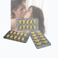 OEM Personnalisé Pure Herbal Mâle Ginseng Énergie Jaune Pilule avec Délai et Dureté Augmentation Double Activité