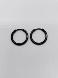 Pendientes de aro de acero inoxidable 2,0*12 de moda, pendientes explosivos, pendientes simples de acero de titanio - Product Image 6