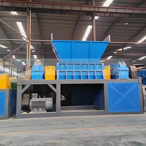 Dual Shaft Shredder For Wood Tree Roots <b>Rubber</b> Silicone Leather Pipe <b>Paint</b> Drum Titanium Sponge Waste Treatment Machinery - Product Image 2