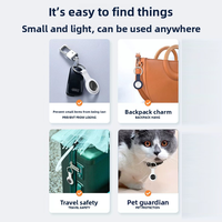 Traceur intelligent à texture métallique compatible avec Apple Find My, étanche IP67, balise de localisation Bluetooth pour animaux de compagnie, chiens, chats, et clés