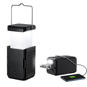 Lanterne de camping LED rechargeable Lampe de poche à énergie solaire avec 3 modes Lanterne à piles pour aventures en plein air - Product Image 1