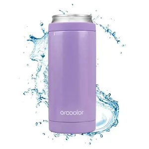 14OZ-400ML Multi- COlor Double Wall Stainless Steel Vacuum Insulated Can Cooler For Promotion