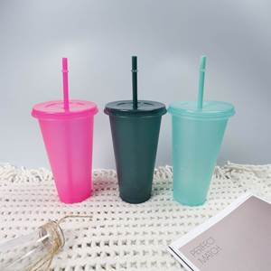 16 24Oz Pp Disposable Cup With Lid Juice Drink Custom <b>Boba</b> <b>Bubble</b> Milk Tea Plastic Cups - Product Image 3