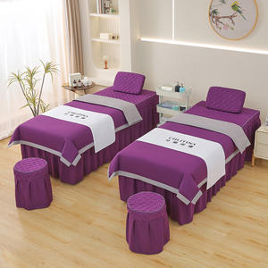 Beauty Spa Salon Drap <span class=keywords><strong>de</strong></span> <span class=keywords><strong>lit</strong></span> Couvre-<span class=keywords><strong>lit</strong></span> Couverture complète avec jupe Housse <span class=keywords><strong>de</strong></span> protection pour <span class=keywords><strong>lit</strong></span> <span class=keywords><strong>de</strong></span> massage en polyester - Product Image 4