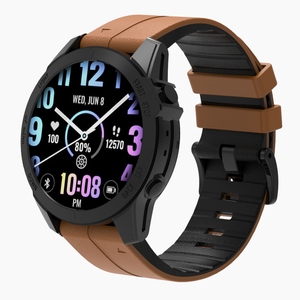Bracelets TPU respirants à libération rapide 20/22/26 mm pour <span class=keywords><strong>Garmin</strong></span> <span class=keywords><strong>Fenix</strong></span> 7 7S 7X 6S 6 6X <span class=keywords><strong>5S</strong></span> 5 avec grain de cuir ou bracelet de montre <span class=keywords><strong>Garmin</strong></span> - Product Image 2