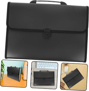 Wholesale Multi-Grid FC Size PP File Folder Test Paper Storage <b>Bag</b> Portable Business Organiser Office Colorful Medium Made China - Product Image 6