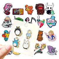 Lot de badges en émail souple sur le thème de la pop culture, motifs variés (anime, jeux, dessins animés), en alliage de zinc, pour sac à dos, veste, chapeau, revers, décoration et objets de collection