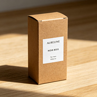 Boîtes de parfum vides de 100 ml, boîte en papier kraft, emballage personnalisé pour flacon de 50 ml et 100 ml