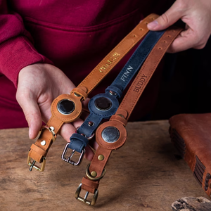 <span class=keywords><strong>Collar</strong></span> de perro para mascotas al aire libre, <span class=keywords><strong>collar</strong></span> de cachorro, <span class=keywords><strong>Collar</strong></span> de perro masculino grabado, <span class=keywords><strong>Collar</strong></span> de perro <span class=keywords><strong>gato</strong></span> de cuero genuino con soporte <span class=keywords><strong>GPS</strong></span> - Product Image 4