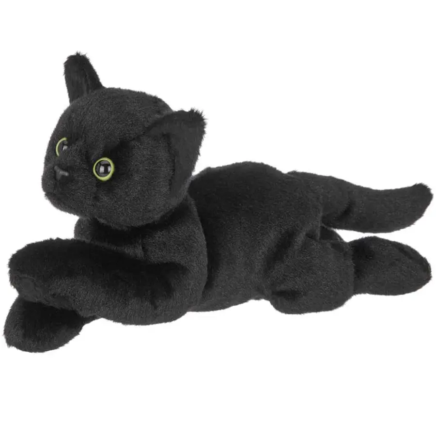 G231 Mainan Boneka Hewan Kucing Hitam Dwebble, 8 Inci Mainan Boneka Hewan Super Lembut Hadiah Dekorasi Oricorio Boneka Kucing Mewah