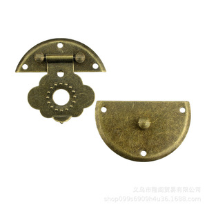 Antique Style Zinc Alloy <b>Box</b> Buckle 50mm Chinese Design <b>Locking</b> Jewelry <b>Box</b> Hardware Accessory - Product Image 5