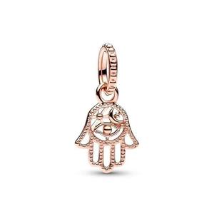 Abalorios Colgantes de Plata 925 Bañada en Panjia para DIY, Accesorios de Joyería de Corona, Diseños de Moda: Amor, Gotas de Agua, Campana, Ojo Mágico, Palma, para Pulsera - Product Image 2