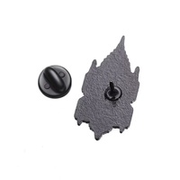 En gros, Broche en métal émaillée, style gothique magique et mystérieux, motif église et château ancien sombre, souvenir pour sacs à dos et vêtements