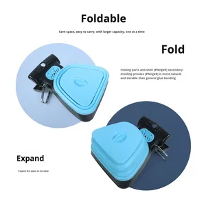 Recogedor de caca de perro ecológico plegable portátil para uso al aire libre herramienta de recolección de bolsas de basura recolector de residuos de mascotas transfronterizo - Product Image 5
