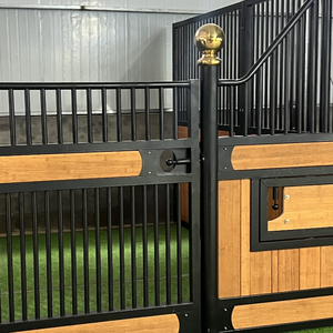 ม้าชุบสังกะสีแบบจุ่มผงโรงม้าที่มั่นคงแบบพกพาราคาไม่แพงเคลือบผง - Product Image 2