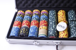 Ensemble de jetons de <span class=keywords><strong>poker</strong></span> en ABS OEM ODM dans un étui de transport argenté, accessoire professionnel pour jeux de cartes et <span class=keywords><strong>casino</strong></span> 240719SHC SHC009 - Product Image 3