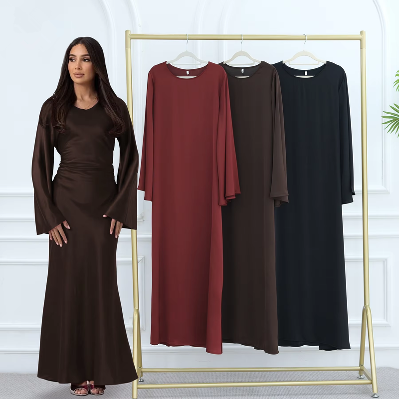 New Arrived Double Layer Abaya Medina