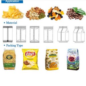 Bao Bì Khoai Tây Tự Động <span class=keywords><strong>Pringles</strong></span> Khoai Tây Hồ Trăn Nuts Vertical Banana Snack Cân Làm Ngô Và Máy Đóng Gói Kẹo - Product Image 6